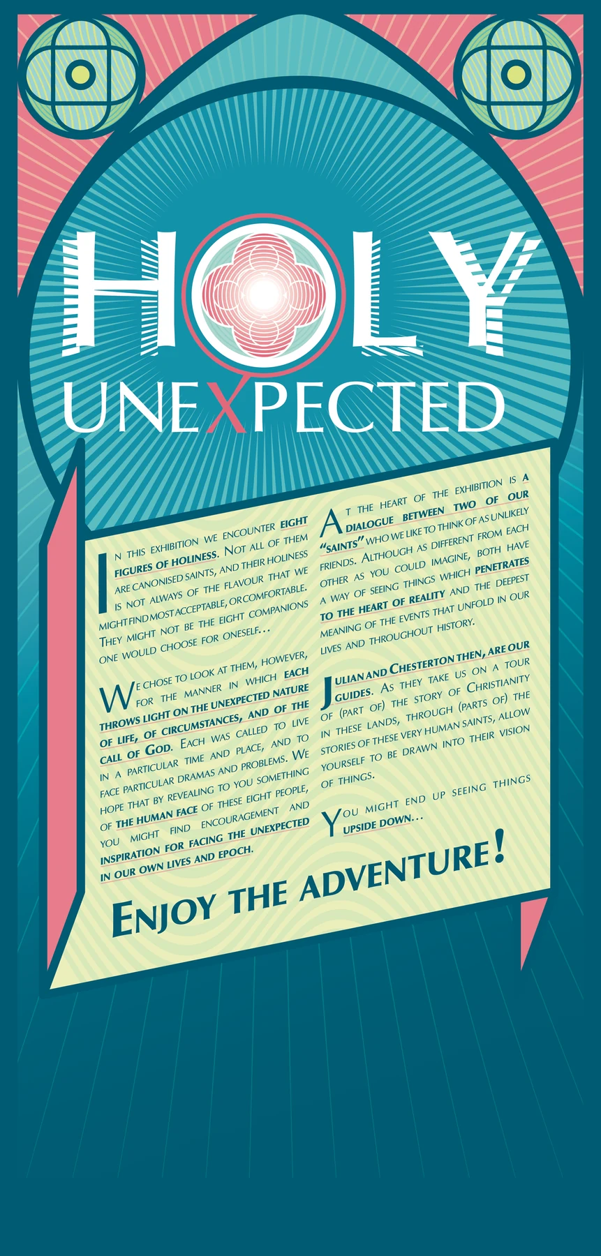 The illustrated introduction panel for Holy Unexpected